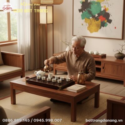 Góc phòng khách sang trọng của một biệt thự hiệ...