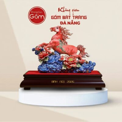 Tượng Gốm Sứ Hùng Vân Mã Bính Ngọ 2026 Bát Tràng BT-TG02 - Ảnh đại diện