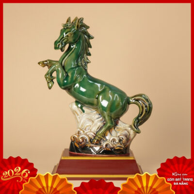 Tượng ngựa gốm Bát Tràng 2026