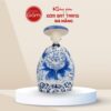 Tượng gốm quý phi mặc cổ phục Nhật Bình tay áo phượng hoàng men lam BTĐN-TG17