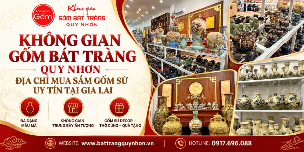 Không gian gốm Bát Tràng tại Quy Nhơn